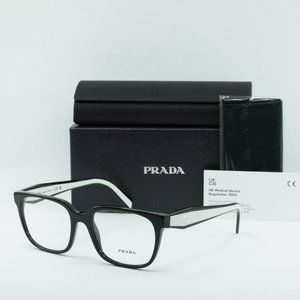 PRADA EYE GLASSES BLACK AND WHITE
